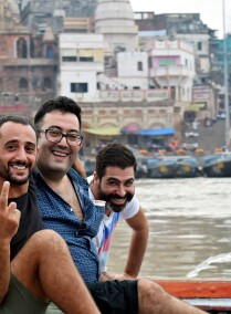 Touring around India & Boat Riding in River Ganges