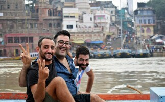 Touring around India & Boat Riding in River Ganges