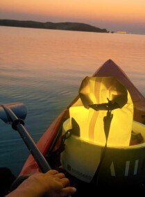Kayak Under the Moonlight in Purple Island!