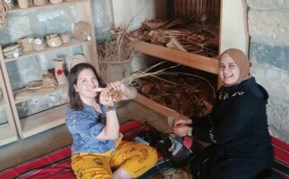 Handwoven Coasters and Baskets with Local Ladies