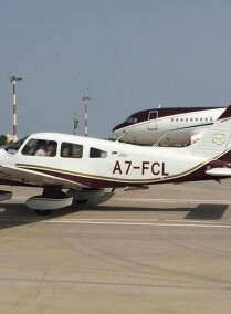 Flying on the Piper Archer Plane
