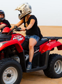 Sunset Desert Safari Trip by Quad Bike Group Tour