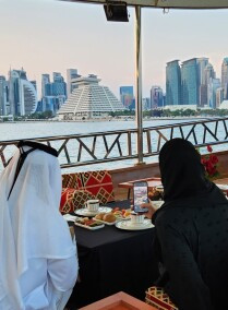 Have Lunch on a Dhow Boat Cruise in Doha
