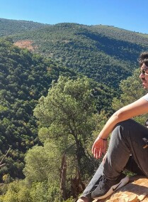 Hiking in the Greenest forest in Jordan