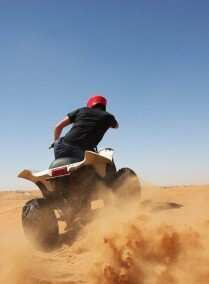 Quad Biking in Red Sand Dunes