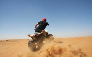 Quad Biking in Red Sand Dunes