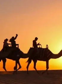 Overnight Red Dune Desert Safari with Dune Bashing, BBQ Dinner & Breakfast