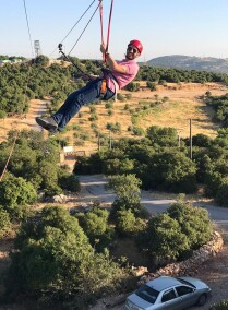 Zipline over Ajloun's Forest Reserve